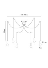 Подвесная люстра Arte Lamp Bender A4322SP-6BK