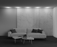 Встраиваемый светильник Nude 4000K 12Вт 180°, DL065-12W4K-TRS-W