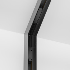 Угловой коннектор внутренний Gravity накладной черный TRX010ICL-21B