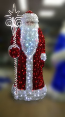 Световая фигура Дед мороз с эффектом мерцания