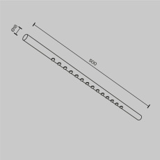 Светильник Points для штанговой системы освещения Axity 3000-6000К 12Вт 36°, C101CL-L500-12W3-6K-B