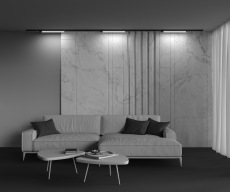 Трековый светильник Basis Unity 4000K 24Вт 110°, TR000-1-24W4K-B