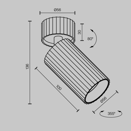 Потолочный светильник Calipso GU10 10Вт, C108CL-01-GU10-BS