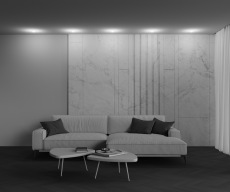 Встраиваемый светильник Nude 4000K 12Вт 180° IP20, DL065-12W4K-W