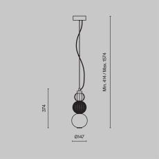 Подвесной светильник Collar 3000K 16Вт, P069PL-L16G3K