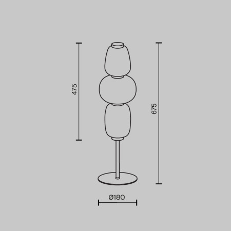 Настольный светильник Pattern 3000К 28Вт, MOD267TL-L28CH3K