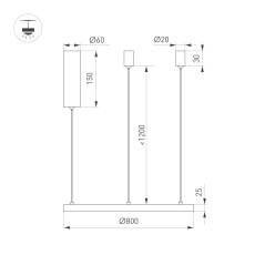 Светильник SP-CONGO-MULT-1-R800-42W Warm3000 (BK, 120 deg, 230V) (Arlight, IP20 Металл, 5 лет)