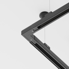 Коннектор угловой внешний Trinity черный, TRA005CL-31B-L