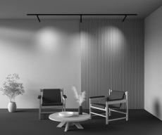 Трековый светильник Focus T Unity 3000K 6Вт 36°, TR141-1-6W3K-M-B