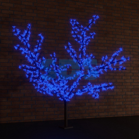 Светодиодное дерево "Сакура",  высота 2,4м,  диаметр кроны 2,0м,  синие светодиоды,  IP 65, понижающий трансформатор в комплекте,  NEON-NIGHT