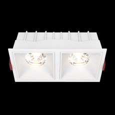 Встраиваемый светильник Alfa LED 3000K 2x15Вт 36° Dim Triac DL043-02-15W3K-D-SQ-W
