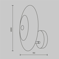 Настенный светильник (бра) Aster E14х1 40Вт, MOD007WL-01G