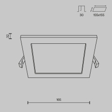 Встраиваемый светильник Stockton DL020-6-L12W