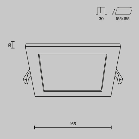 Встраиваемый светильник Stockton DL020-6-L12W