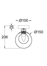 Настенный светильник (бра) Basic form G9х1, MOD521WL-01G1