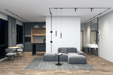 Трековый светильник AIR LINEAR DK5300-BK