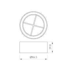 Решетка антибликовая LGD-ANTIGLARE-GRILLE-R85 (WH) (Arlight, Металл) 046756