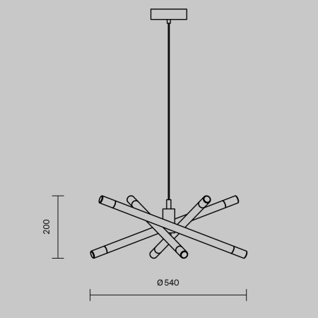Подвесной светильник Wands, FR6130PL-L24B