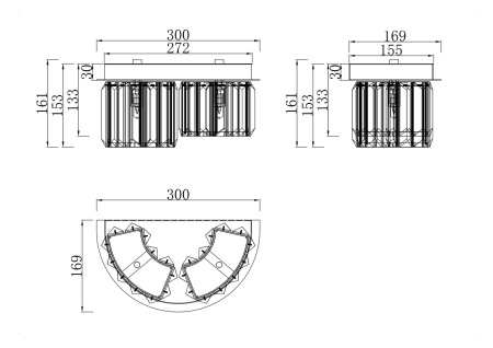 Настенный светильник (бра) Colline G9x2, MOD083WL-02CH