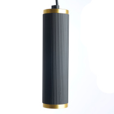 Светильник потолочный Feron ML1908 Barrel GATSBY levitation на подвесе MR16 35W, 230V, чёрный, античное золото 55*200