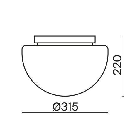 Потолочный светильник Glassy E27х1, MOD270CL-01G