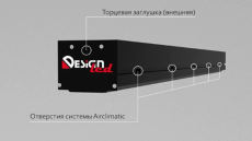 Шинопровод низковольтный встраиваемый в натяжной потолок DesignLed SY-601201-CL-2-BL 009110