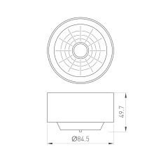 Рефлектор с посадочным кольцом LGD-REFLECTOR-RING-R85 (BK) (Arlight, Металл) 046768