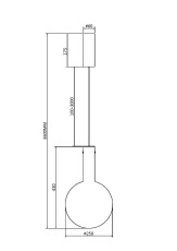 Подвесной светильник Nebula 3000К 6Вт, MOD182PL-L6W3K