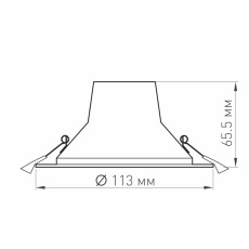 Светильник LTD-LEGEND-R115-10W Warm3000 (WH, 50 deg) (Arlight, IP20 Металл, 3 года), 027317(1)