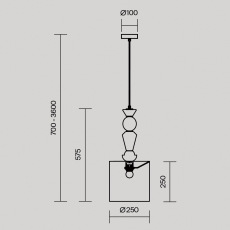 Подвесной светильник Comforty E27х1, MOD298PL-01W2