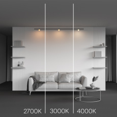 Трековый светильник Luna Levity 2700К 3Вт 200°, TR185-1-3W2.7K-B