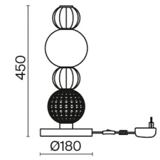 Настольный светильник Collar 3000К 18Вт MOD301TL-L18G3K