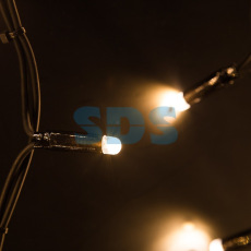Гирлянда Айсикл (бахрома) светодиодный, 6,0 х 1,5 м, черный провод КАУЧУК, 230 В, диоды ТЕПЛЫЙ БЕЛЫЙ, 480 LED NEON-NIGHT