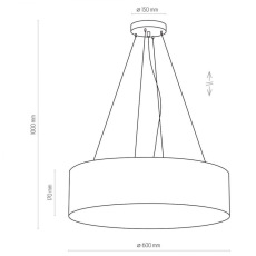 Подвесной светильник TK Lighting 1038 Rondo Granatowe