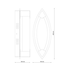 Настенный светильник Lucia Tucci Modena W172.1 Large LED400