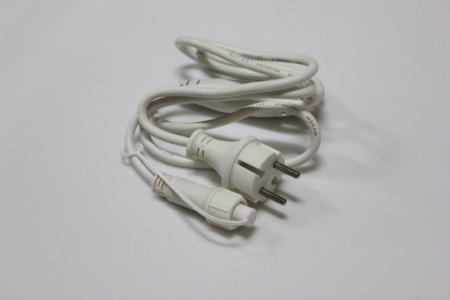 Силовой шнур для бахром (LED-RPLR-160-4.8M/LED-RPLR-160-4.8M FLASH) белый