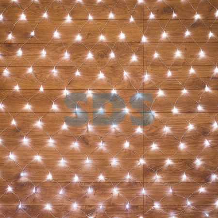 Гирлянда «Сеть» 1,5х1,5 м, прозрачный ПВХ, 96 LED белый