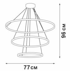 Подвесная люстра Vitaluce V04600-03/3S