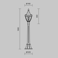 Ландшафтный светильник Rivoli O026FL-01B