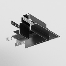 Коннектор угловой Gravity встраиваемый черный TRX010CL-22B