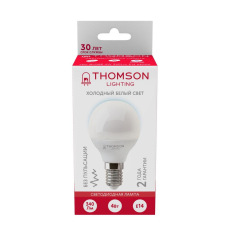 Лампа светодиодная Thomson E14 4W 6500K шар матовая TH-B2314