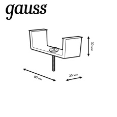 Кронштейн монтажный Gauss TR147