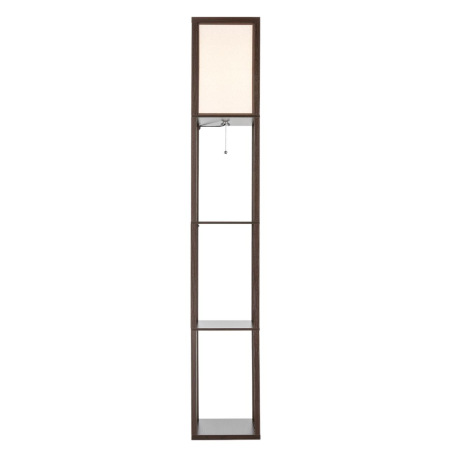8090/1F COMFI LN25 кофейный/белый, дерево/текстиль Торшер Е27 1*60W 220V PRACTIC