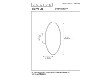 Настенный светодиодный светильник Lucide Eklyps Led 46201/08/02