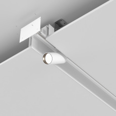 Алюминиевый профиль ниши скрытого монтажа для ГКЛ потолка, ALM-11681-PL-W-2M