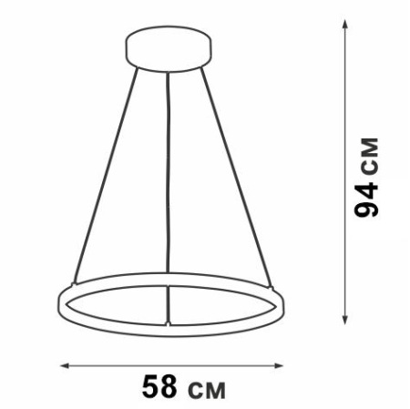 Подвесной светодиодный светильник Vitaluce V04601-03/1S