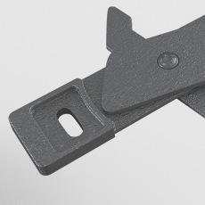 Фиксатор для накладного монтажа Gravity серый, TRA004HS-21S