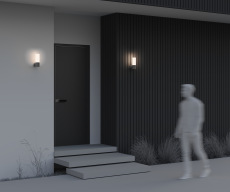 Настенный светильник (бра) Willis E27х1 60Вт IP 54, O418WL-01GR