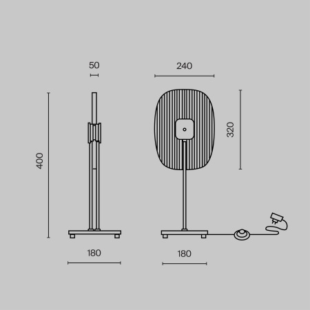 Настольный светильник Eclipse 3000К 6Вт, MOD152TL-L1BK