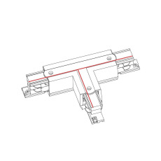 Коннектор T-образный правый 1 Nowodvorski Ctls Power 8242